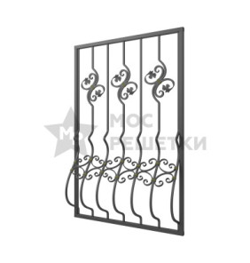 Решетка на окно дутая кованая 8-9