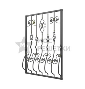Решетка на окно дутая кованая 8-12